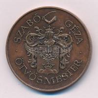 Fritz Mihály (1947-) 1995. "Szabó Géza 1895-1995 / Szeged" kétoldalas bronz emlékérem (42,...