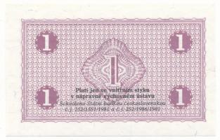 Csehszlovákia 1986. 1K (börtönpénz) vízjeles papíron T:UNC
Czechslovakia 1986. 1 Koruna (prison mon...