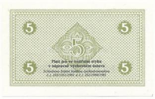 Csehszlovákia 1986. 5K (börtönpénz) vízjeles papíron T:UNC
Czechslovakia 1986. 5 Korun (prison mone...