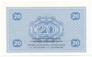 Csehszlovákia 1986. 20K (börtönpénz) vízjeles papíron T:AU
Czechslovakia 1986. 20 Korun (prison mon...