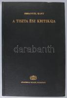 Kant, [Immanuel]: A tiszta és kritikája. Ford. és magyarázták: Alexander Bernát és Bánóczi József. Filozófiai Írók Tára. Új Folyam IX. köt. Bp., 1981, Akadémiai Kiadó, 731 p. Hasonmás kiadás. Kiadói egészvászon-kötés.