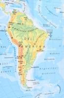 cca 2000 A Föld felszíne és országai, 1 : 40.000.000, nagyméretű, kétoldalas térkép, kisebb sérüléss...