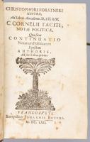 Christophori Forstneri austrii, Ad libros Annalium C. Cornelii Taciti, notae politicae... Francofurt...