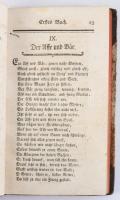 Lichtwer, Magnus G.: M. G. Lichtwers, Fabeln in vier Büchern Wien, 1767. Trattnern, XVI 203 (6) p. s...