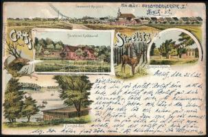 1922 Képeslap 11 db bélyeggel / Postcard with 11 stamps