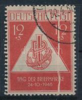 1948 Mi 228 végigfutó papírránccal