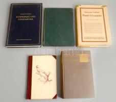 Vegyes német nyelvű irodalomtörténeti és tudományos könyvek.