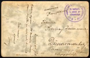 1915 Trnovo, M. kir. nagyváradi 4. népfelkelő parancsnokság III. hadtápzászlóalj 3. századának tiszt...