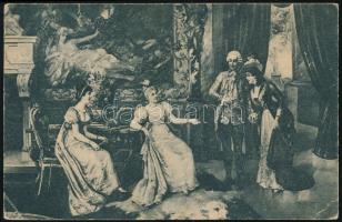 1921 Képeslap Csehszlovákiából Budapestre 40f portóval / Postcard from Czechoslovakia to Hungary wit...