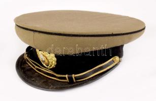 Román Néphadsereg harckocsizó ezredtiszti tányérsapka zománc sapkajelvénnyel. /
Romanian People...