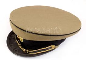 Román Néphadsereg harckocsizó ezredtiszti tányérsapka zománc sapkajelvénnyel. /
Romanian People...