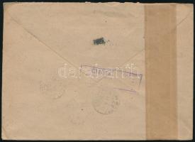 1944 Ajánlott levél Madridból cenzúrázva / Registered cover from Madrid with censorship
