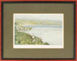 cca 1900 Abbazia, In: Magyarország vármegyéi és városai, Bp.,"Apollo", paszpartuban, üvegezett fakeretben, 27x33 cm