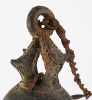 Nepáli templomi csengő. Bronz, díszítésekkel. XIX. sz. 26 cm 

Nepalese temple bell. Bronze, with ...
