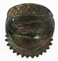 Bizánci stílusú szerb papi gyűrű. XVIII. sz. Bronz. m: 62 
Byzantine-style Serbian priest's ri...