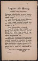 1848. jún. 24. Esztergom, rögtönítélő bíróság hirdetménye a bíróság hatáskörébe tartozó "gonosztévők" felsorolásával, kétoldalas, magyar és német nyelvű, 39,5x24,5 cm