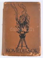 Komédiások. Ditrói Mór emlékiratai. DEDIKÁLT! Bp., Közlekedési Nyomda. 174p. Kiadói bőr kötés, gerinc sérült, viseltes állapotban.