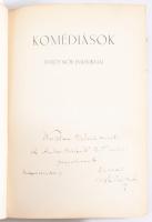 Komédiások. Ditrói Mór emlékiratai. DEDIKÁLT! Bp., Közlekedési Nyomda. 174p. Kiadói bőr kötés, gerin...