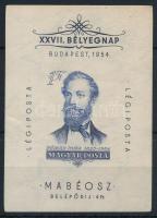 1954 Bélyegnap vágott blokk (20.000)