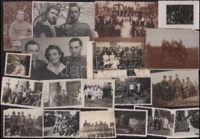 ca 1920-1960 50 db vegyes katona fotó