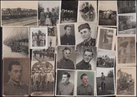 ca 1920-1960 50 db vegyes katona fotó