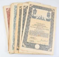 1920-1940 k. 55 db kötvény, járadékkölcsön, vegyes állapotban