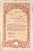 1920-1940 k. 55 db kötvény, járadékkölcsön, vegyes állapotban