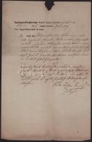 1851 Székesfejérvár városában tartott gazdasági ülés jegyzőkönyvének kivonata