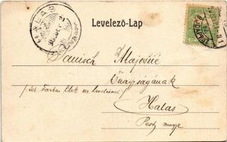 1902 Hortobágy, Hortobágyi kilenclyukú híd. Pongrácz Géza kiadása. Kiss Ferenc eredeti fényképe után...