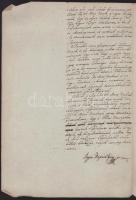 1818 A sármelléki, csákvári és bicskei járás hídjainak összeírásáról szóló előterjesztés. Bajzáth Gy...