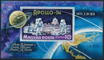 1971 Apollo-14 vágott blokk