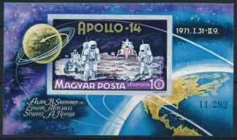 1971 Apollo-14 vágott blokk