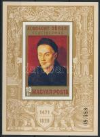 1971 Festmény X. - Albrecht Dürer I. vágott blokk