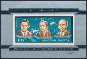 1971 Szojuz 11 - Szaljut vágott blokk