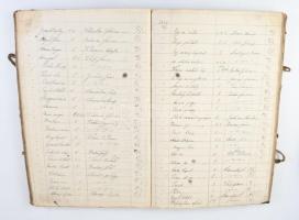 1830-1872 Az orosházi kántor céh céhkönyve több száz beírt oldalon, a céh tagok, végzések, stb kissé...