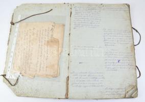 1874-1882 Az orosházi magyar lábbeli készítő ipartestület jegyzőkönyvei kb 80beírt oldalon, sérült f...