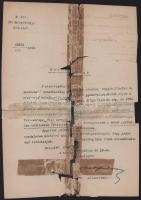 ca 1930 5 db székesfehérvári vonatkozású vadászattal kapcsolatos nyomtatvány Vadász eskű, kimutatás,...