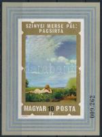 1974 Festmény XIII. - Szinyei Merse Pál vágott blokk