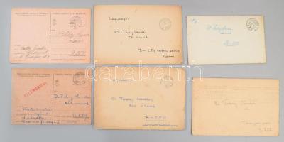 1942-43 Fábry Sándor huszár zászlós tábori levelezése kb 300 db