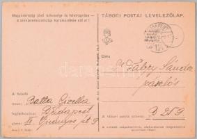 1942-43 Fábry Sándor huszár zászlós tábori levelezése kb 300 db