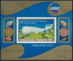 1975 Nemzetközi óceán kiállítás vágott blokk (6.000)