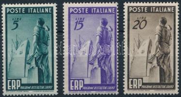 1949 Marshall terv (ERP) sor Mi 774-776 (** Mi EUR 100.-)
