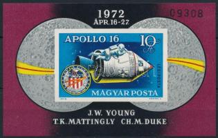 1972 Apollo-16 vágott blokk