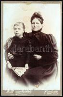 ca 1890 Wittman Nándor Komárom kabinetfotó műterméből