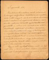 1908 Kassa, katona naplója, katonaidejéről, Szarka Géza. 161 magyar nyelven beírt oldal