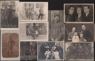 ca 1920-1940 50 db vegyes katonafotó