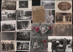 ca 1920-1940 50 db vegyes katonafotó