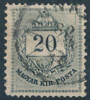 1881 20kr 13 : 11 1/2 fogazással (10.500)