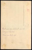 1915 Automobil mellett pihenő osztrák-magyar katonák Podgorička Ada-ból való visszatérés után, I. vi...