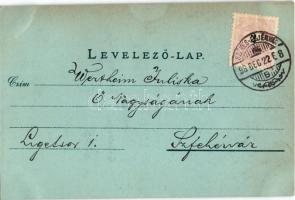 1898 Székesfehérvár - De csodálatosan nézel ki! Nádor utca este holdfényben, a Biela üstökös emlékér...